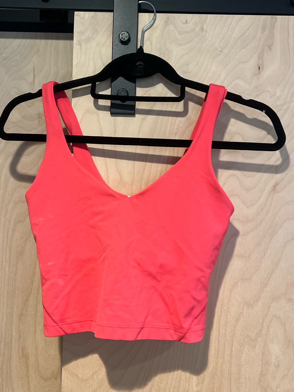 lululemon athletica Coral Pink Crop Tank Top